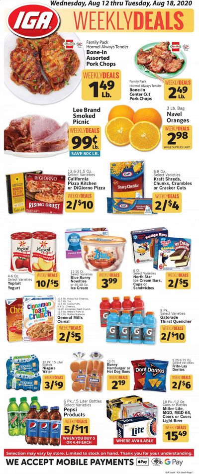 IGA Weekly Ad August 12 to August 18