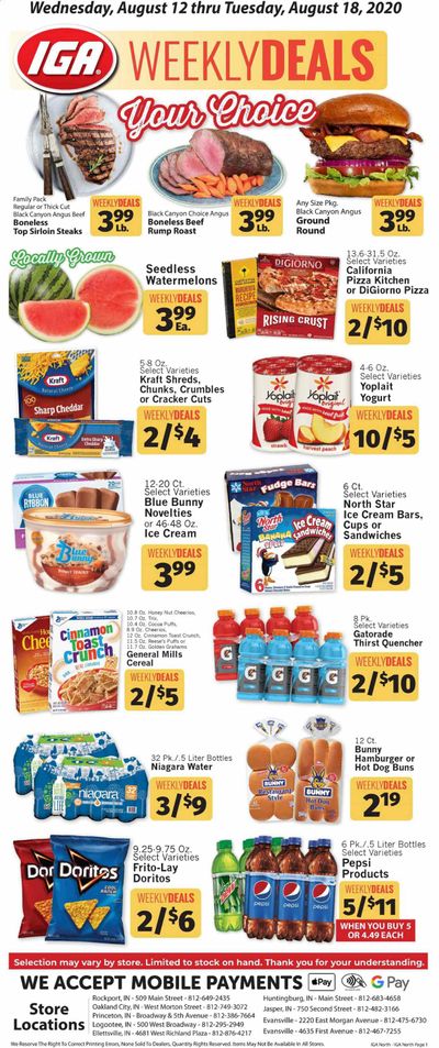 IGA Weekly Ad August 12 to August 18