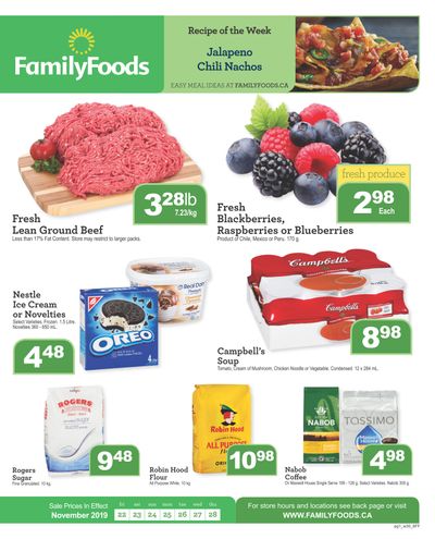 Family Foods Flyer November 22 to 28