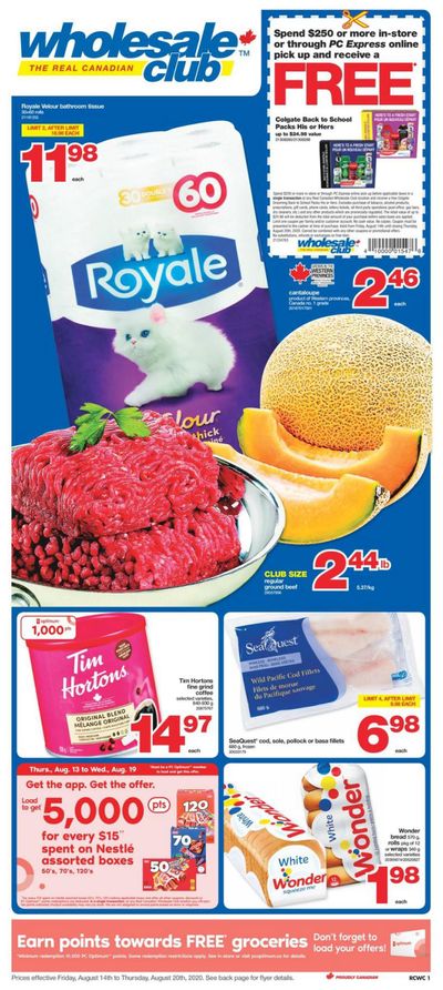 Real Canadian Wholesale Club Flyer August 14 to 20