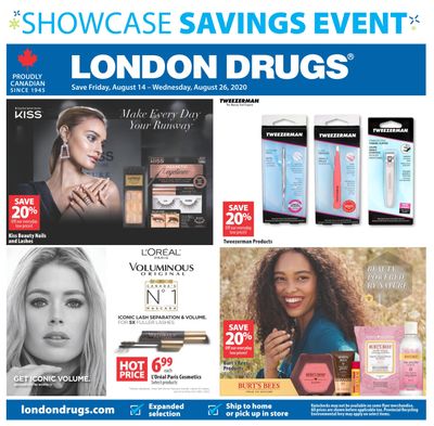 London Drugs Showcase Savings Event Flyer August 14 to 26