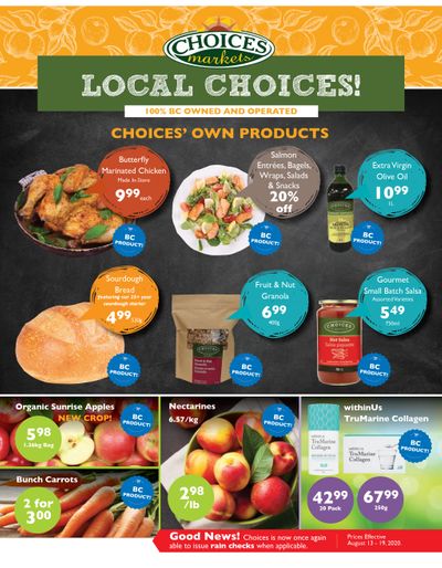 Choices Market Flyer August 13 to 19