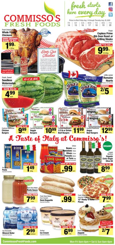 Commisso's Fresh Foods Flyer August 14 to 20