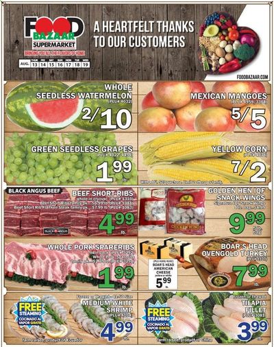 Food Bazaar Weekly Ad August 13 to August 19