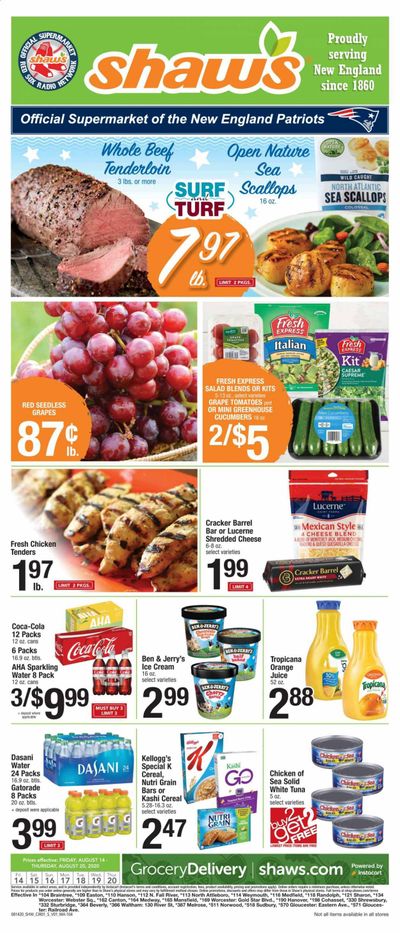Shaw’s Weekly Ad August 14 to August 20