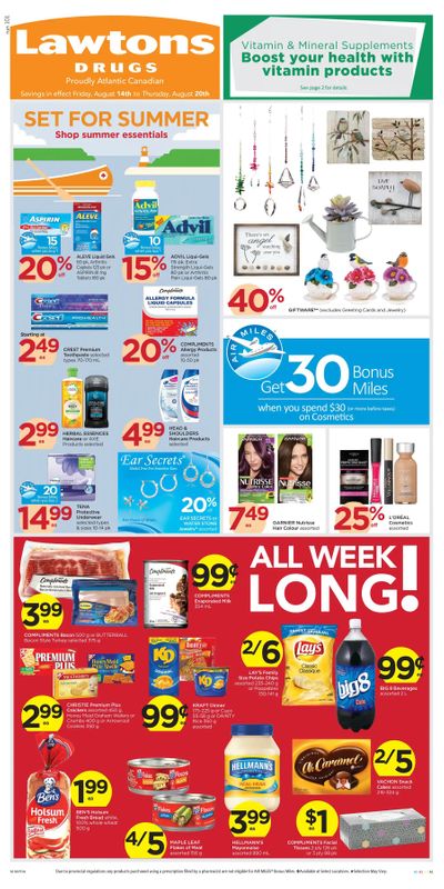 Lawtons Drugs Flyer August 14 to 20