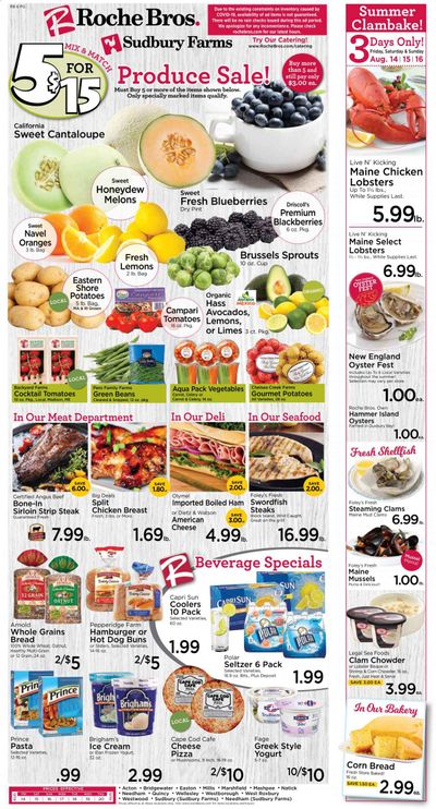 Roche Bros. Weekly Ad August 14 to August 20