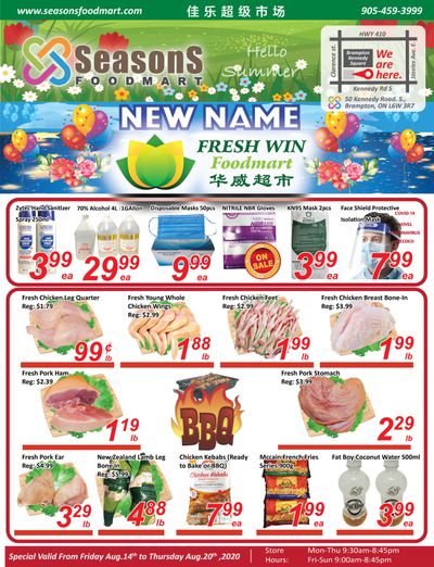 Seasons Food Mart (Brampton) Flyer August 14 to 20