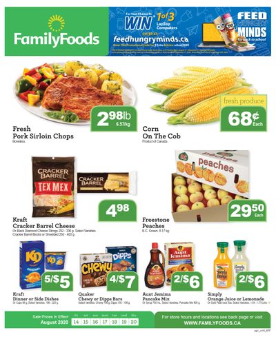 Family Foods Flyer August 14 to 20
