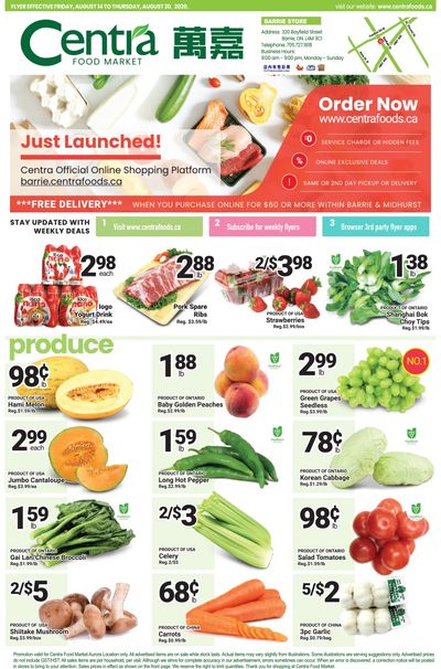 Centra Foods (Barrie) Flyer August 14 to 20