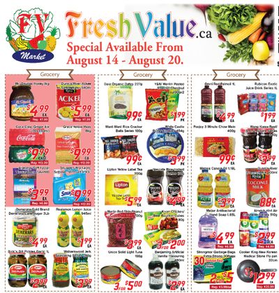 Fresh Value Flyer August 14 to 20