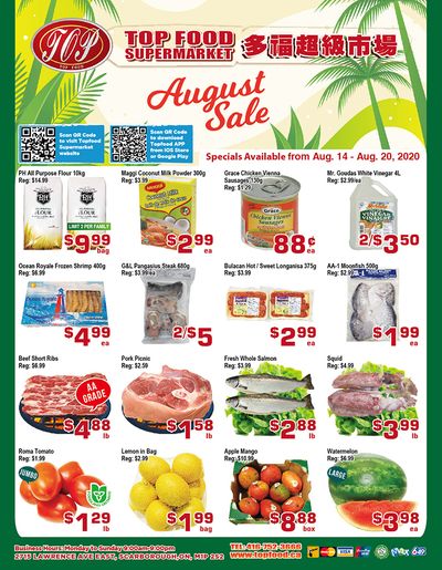 Top Food Supermarket Flyer August 14 to 20