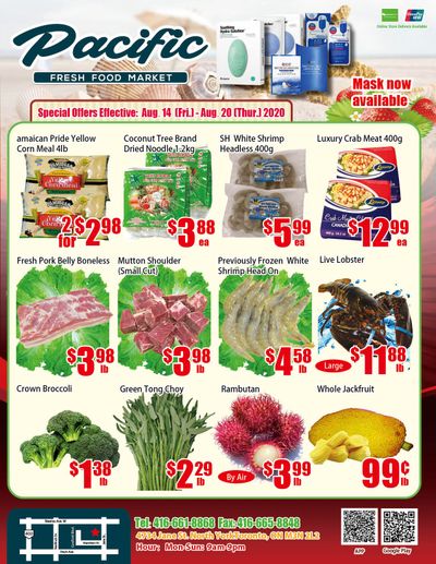 Pacific Fresh Food Market (North York) Flyer August 14 to 20
