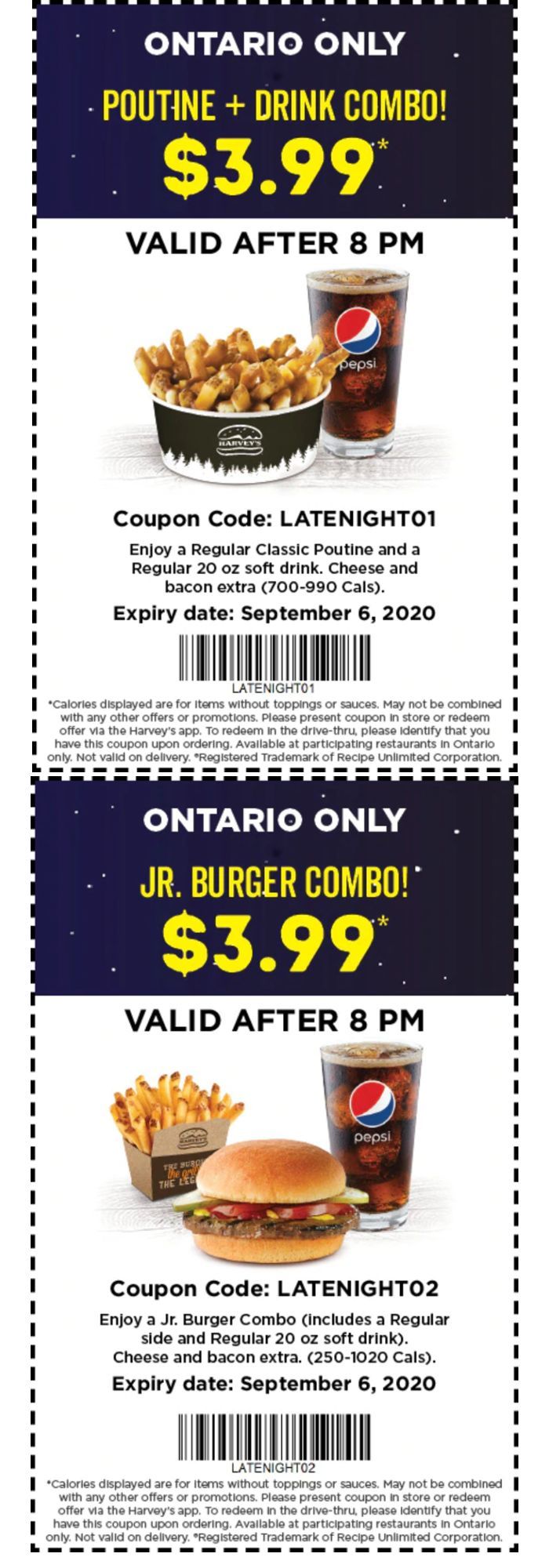 Late Night Deals at Harvey's
