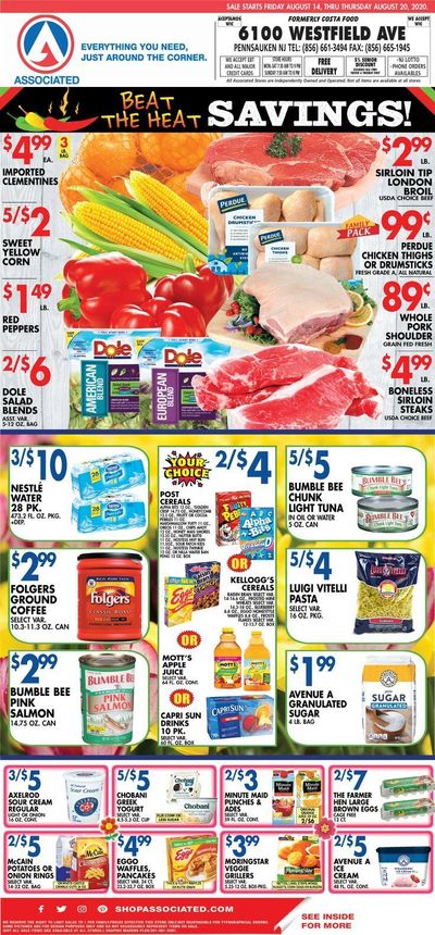 Associated Supermarkets Weekly Ad August 14 to August 20