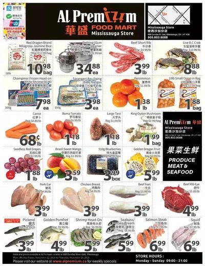Al Premium Food Mart (Mississauga) Flyer November 22 to 28