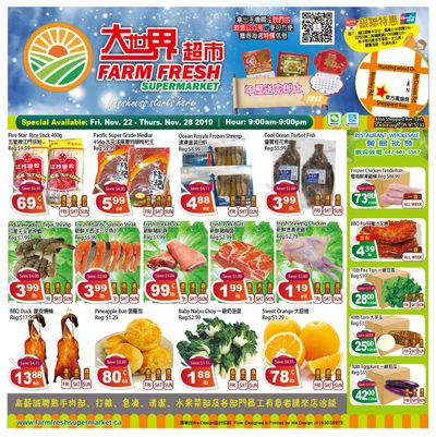 Farm Fresh Supermarket Flyer November 22 to 28