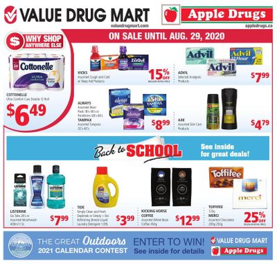 Apple Drugs Flyer August 16 to 29