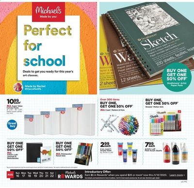 Michaels Weekly Ad August 16 to August 22