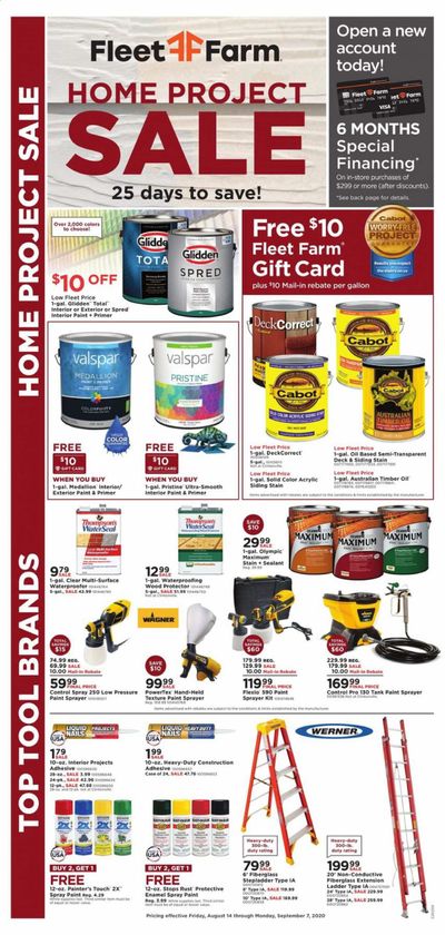 Fleet Farm Weekly Ad August 14 to September 7