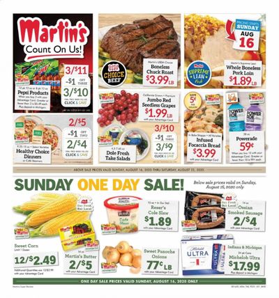 Martin’s Weekly Ad August 16 to August 22