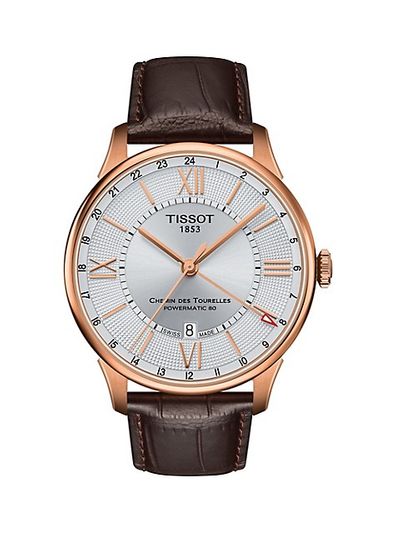 T-Classic Chemin Des Tourelles Rose Goldtone Stainless Steel & Leather-Strap Watch On Sale for $970.99 at Hudson's Bay Canada