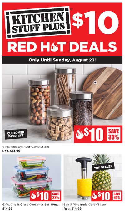 Kitchen Stuff Plus Red Hot Deals Flyer August 17 to 23