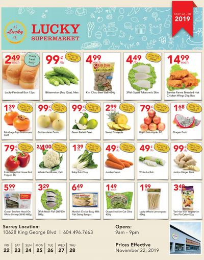 Lucky Supermarket (Surrey) Flyer November 22 to 28