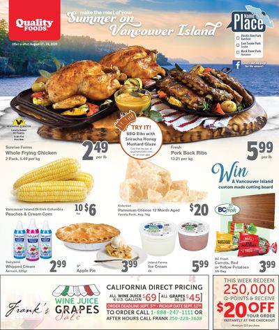 Quality Foods Flyer August 17 to 23