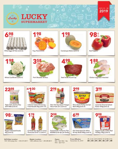 Lucky Supermarket (Winnipeg) Flyer November 22 to 28