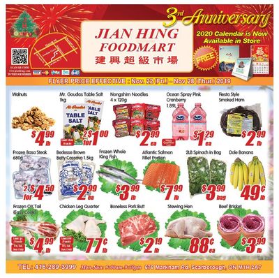 Jian Hing Foodmart (Scarborough) Flyer November 22 to 28