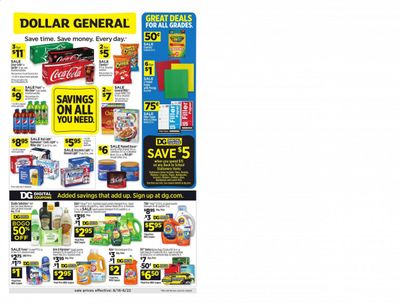 Dollar General (AL) Weekly Ad August 16 to August 22