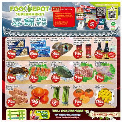 Food Depot Supermarket Flyer November 22 to 28