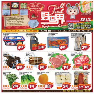 Field Fresh Supermarket Flyer November 22 to 28