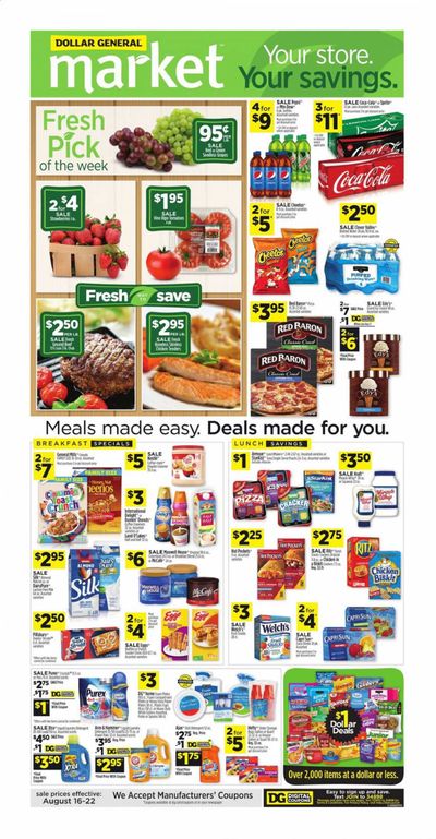 Dollar General (GA, KY, LA, TN) Weekly Ad August 16 to August 22