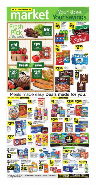Dollar General (LA) Weekly Ad August 16 to August 22