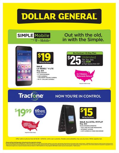 Dollar General Weekly Ad August 16 to September 19