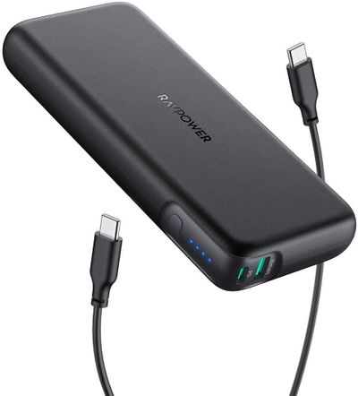 Portable Charger RAVPower 20000mAh 60W PD Power Bank 2-Port USB C QC Charging Power Delivery Compatible On Sale for $ 54.99 (Save $ 15.00) at Amazon Canada   