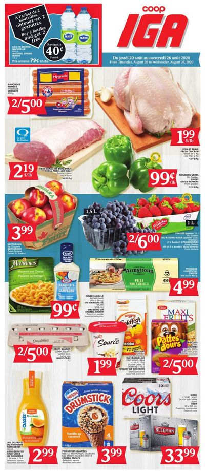 Coop IGA Flyer August 20 to 26