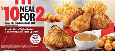 KFC Canada New Coupons: 2 Meal for $10 + Big Crunch or Zinger Combo for $6.69 + More Coupons