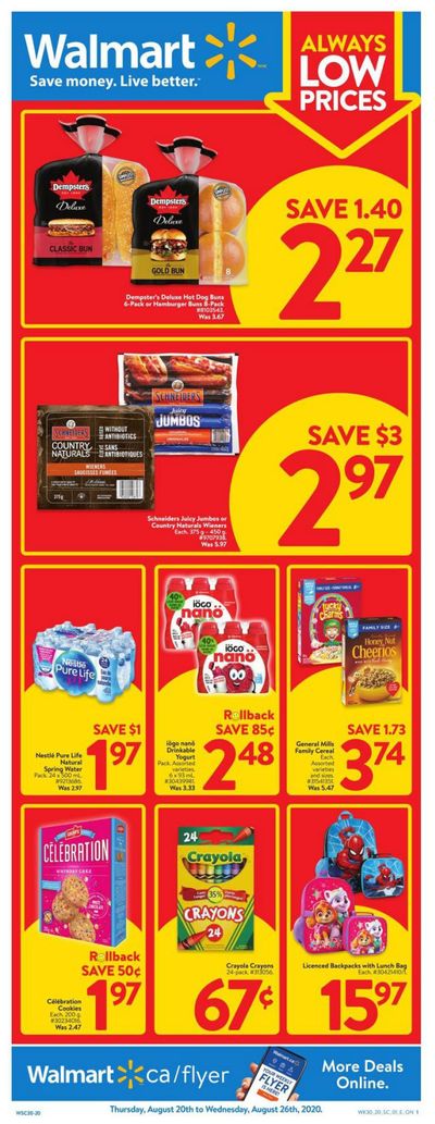 Walmart (ON) Flyer August 20 to 26