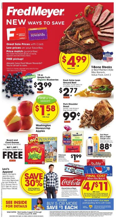 Fred Meyer Weekly Ad August 19 to August 25