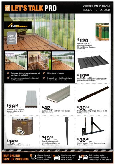 Home Depot Pro Flyer August 18 to 31