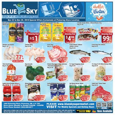 Blue Sky Supermarket (Pickering) Flyer November 22 to 28