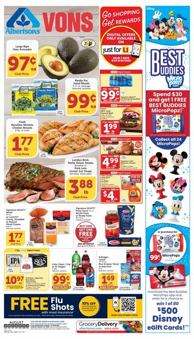 Albertsons Weekly Ad August 19 to August 25