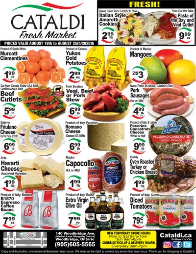 Cataldi Fresh Market Flyer August 19 to 25