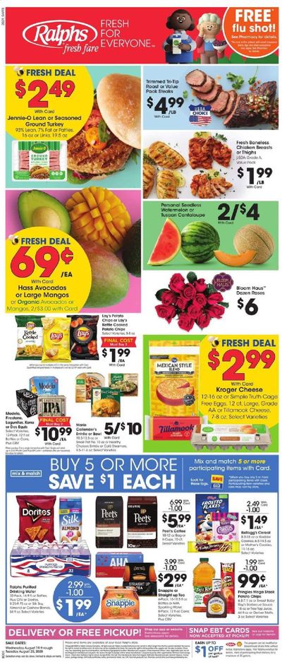 Ralphs fresh fare Weekly Ad August 19 to August 25