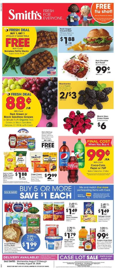 Smith's Weekly Ad August 19 to August 25