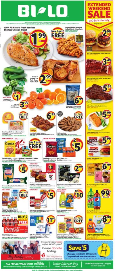BI-LO (SC) Weekly Ad August 19 to August 25