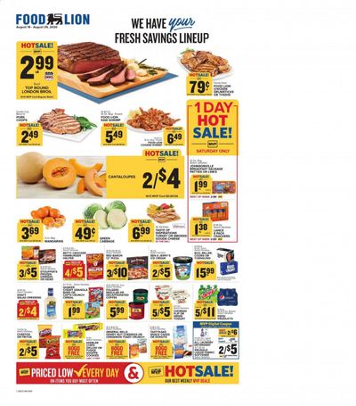 Food Lion (SC) Weekly Ad August 19 to August 25